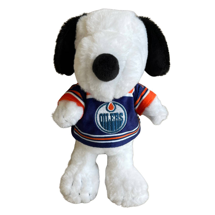 Edmonton Oilers Peanuts 10" Snoopy Jersey Plushie Toy