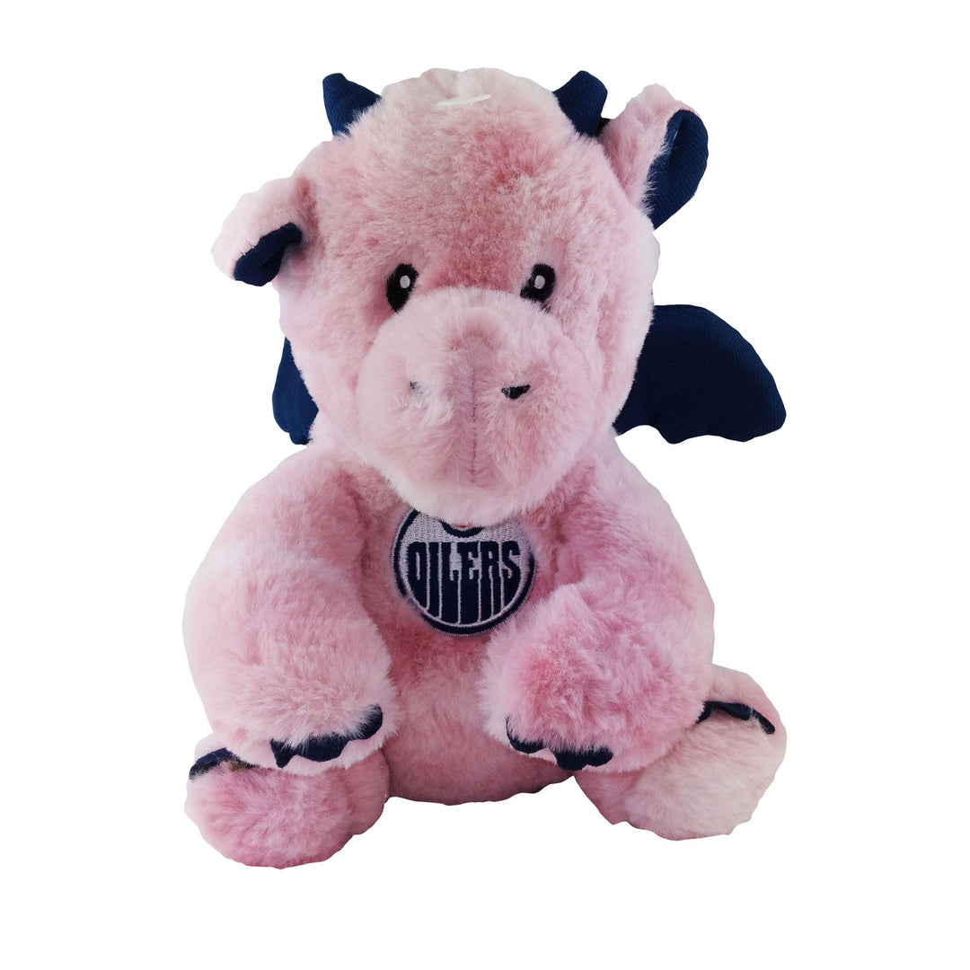 Edmonton Oilers Pink Tie-Dye Dragon Plushie Toy