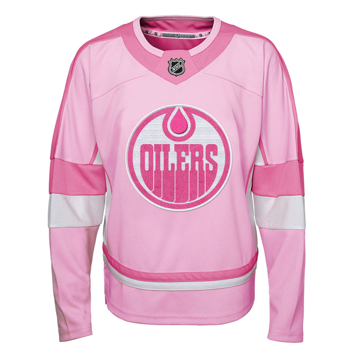 Edmonton Oilers Youth Pink Fashion Jersey