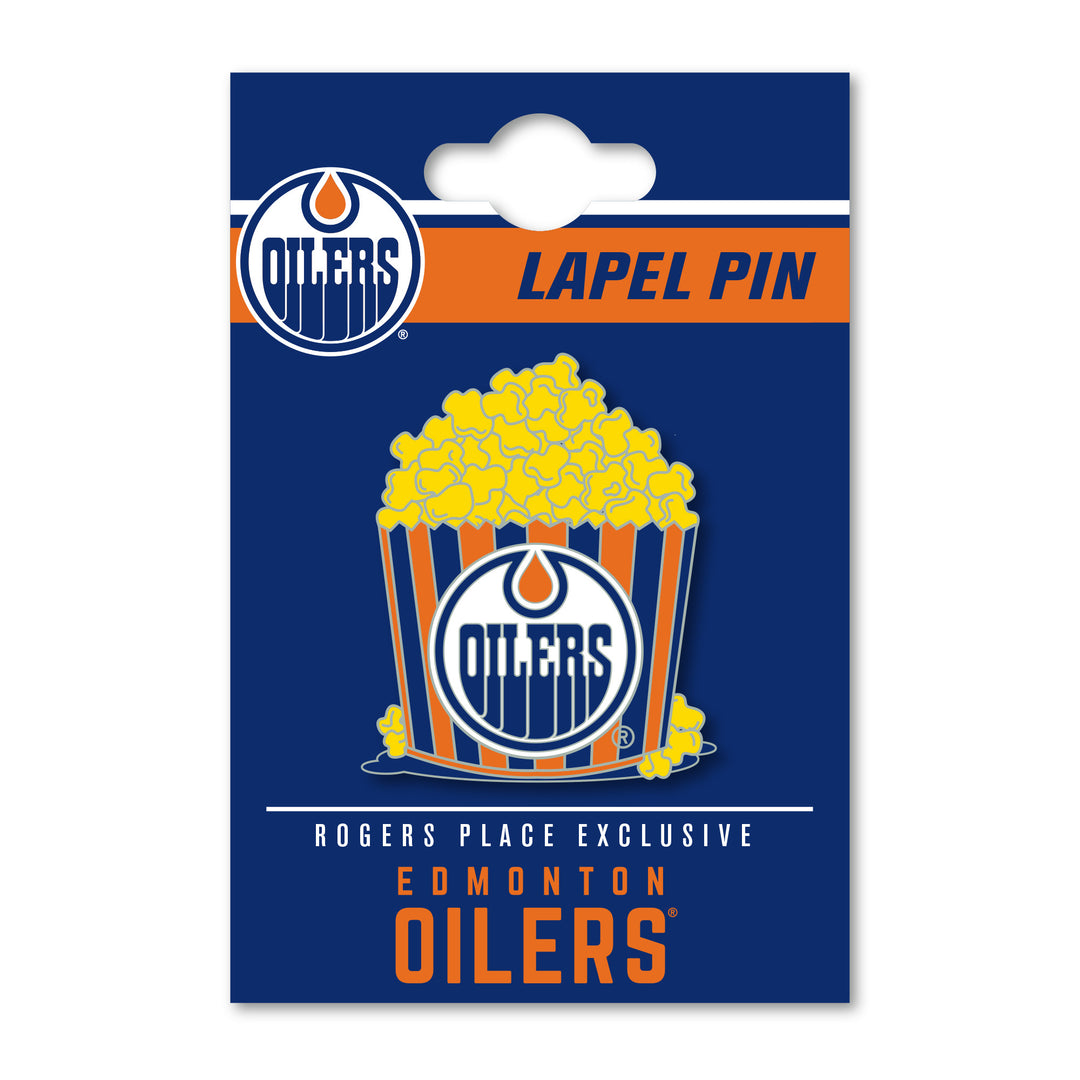 Edmonton Oilers Popcorn Lapel Pin