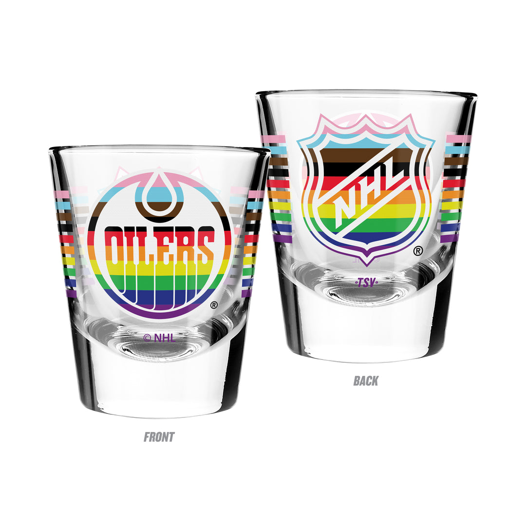 Edmonton Oilers Pride 2oz Shot Glass