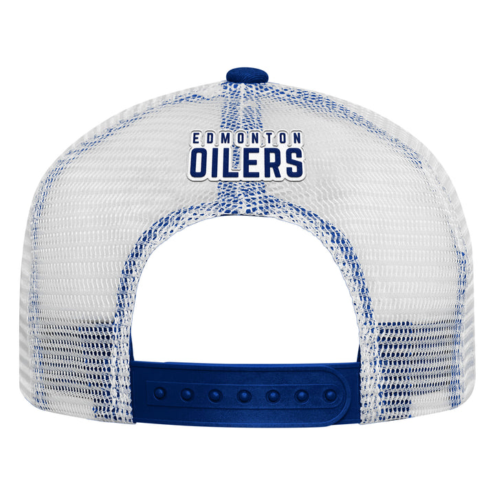 Edmonton Oilers Youth Outerstuff Royal Foam Trucker Snapback Hat