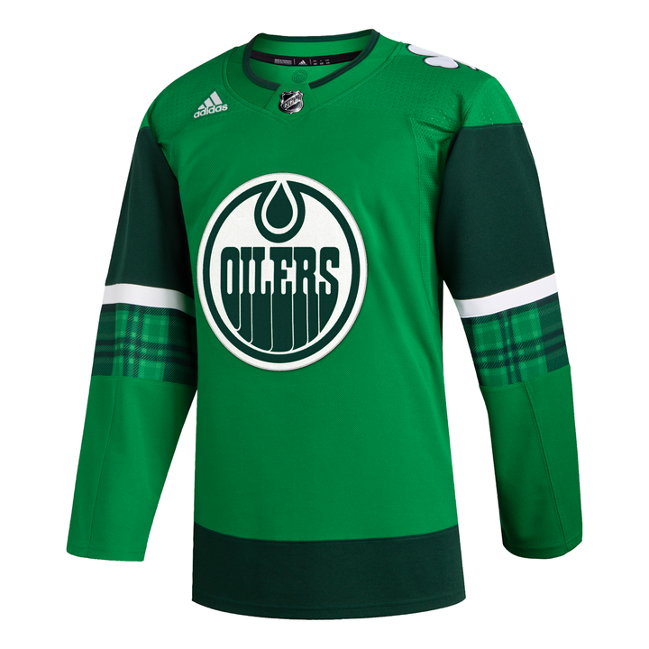 Edmonton Oilers Primegreen Authentic Green St. Patrick's Day Jersey