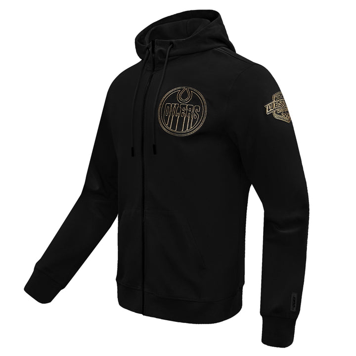 Edmonton Oilers Pro Standard Black & Gold Full-Zip Hoodie