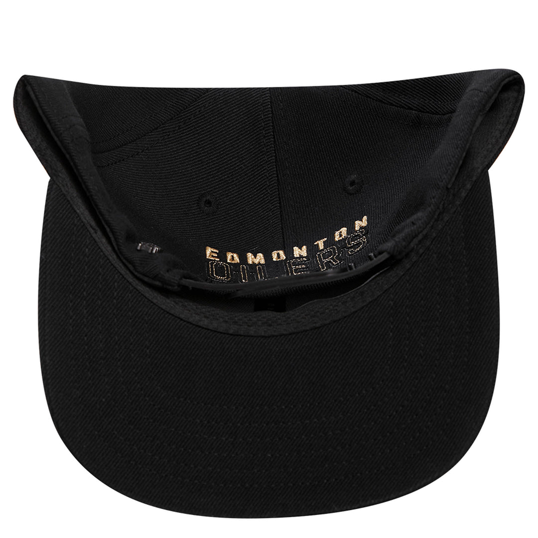 Edmonton Oilers Pro Standard Black & Gold Wool Snapback Hat