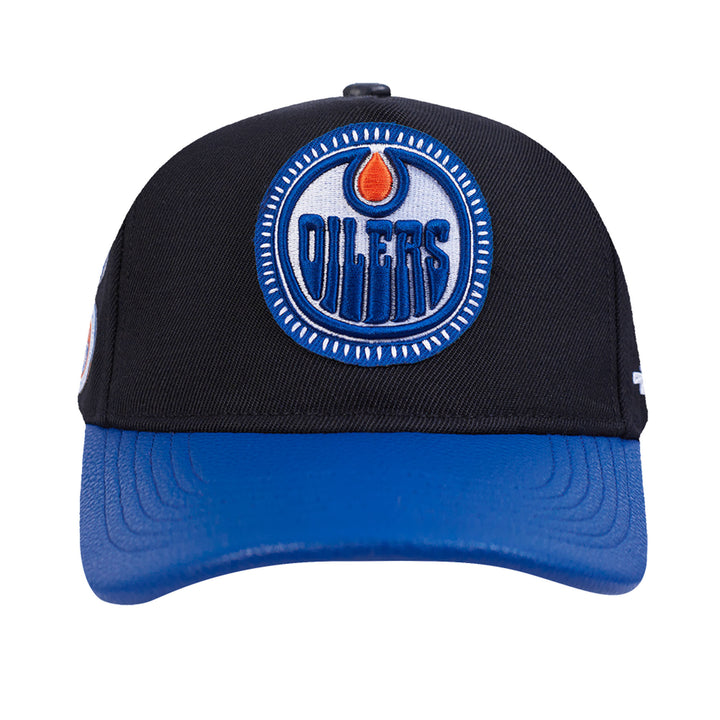 Edmonton Oilers Pro Standard Black & Blue Pick Stitch Snapback Hat