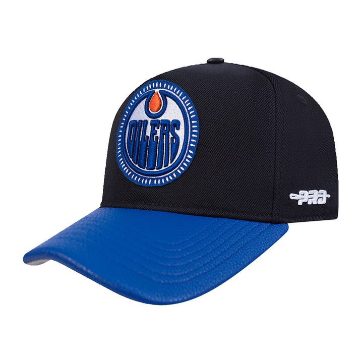 Edmonton Oilers Pro Standard Black & Blue Pick Stitch Snapback Hat