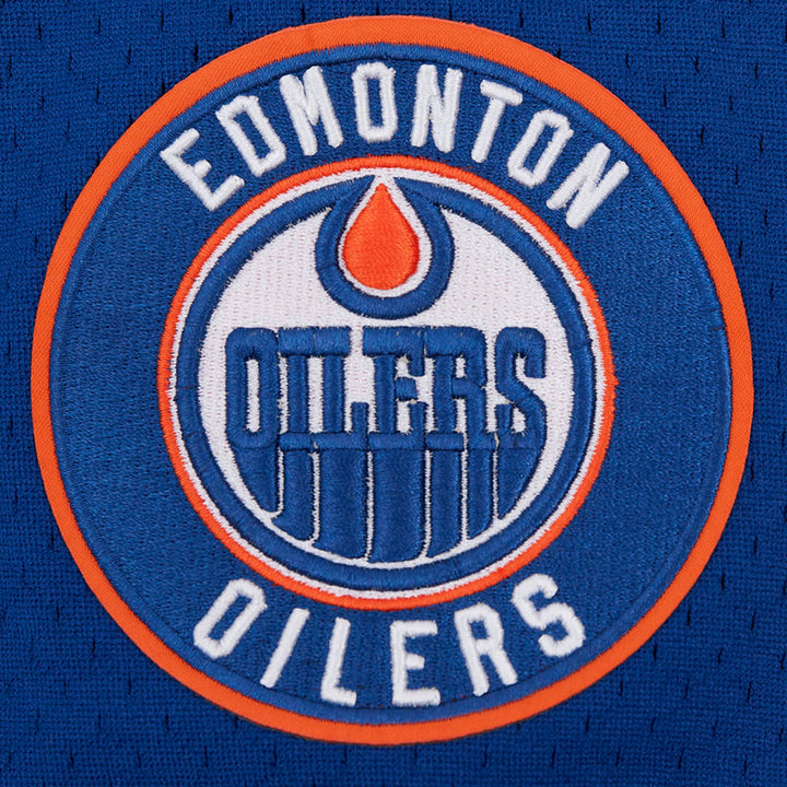 Edmonton Oilers Pro Standard Script Tail Blue Baseball Jersey