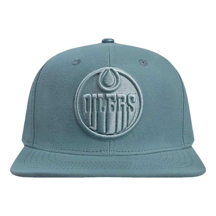 Edmonton Oilers Pro Standard Neutrals Steel Blue Wool Snapback Hat