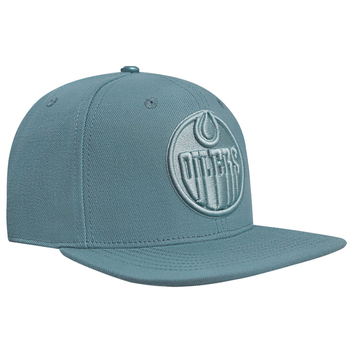 Edmonton Oilers Pro Standard Neutrals Steel Blue Wool Snapback Hat
