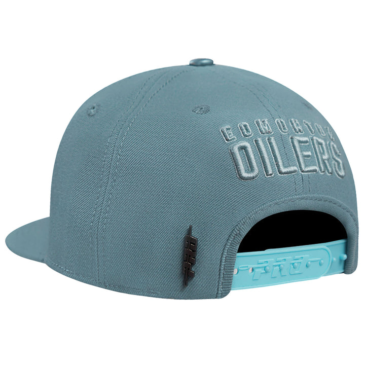 Edmonton Oilers Pro Standard Neutrals Steel Blue Wool Snapback Hat