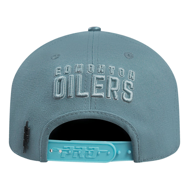 Edmonton Oilers Pro Standard Neutrals Steel Blue Wool Snapback Hat