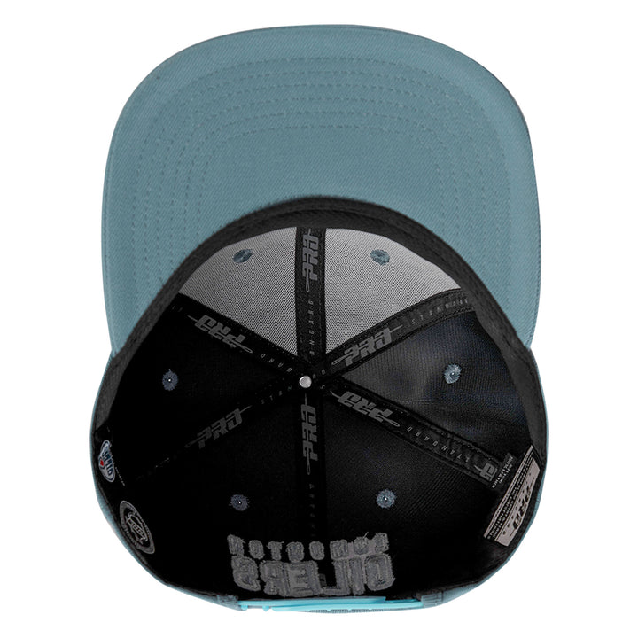 Edmonton Oilers Pro Standard Neutrals Steel Blue Wool Snapback Hat
