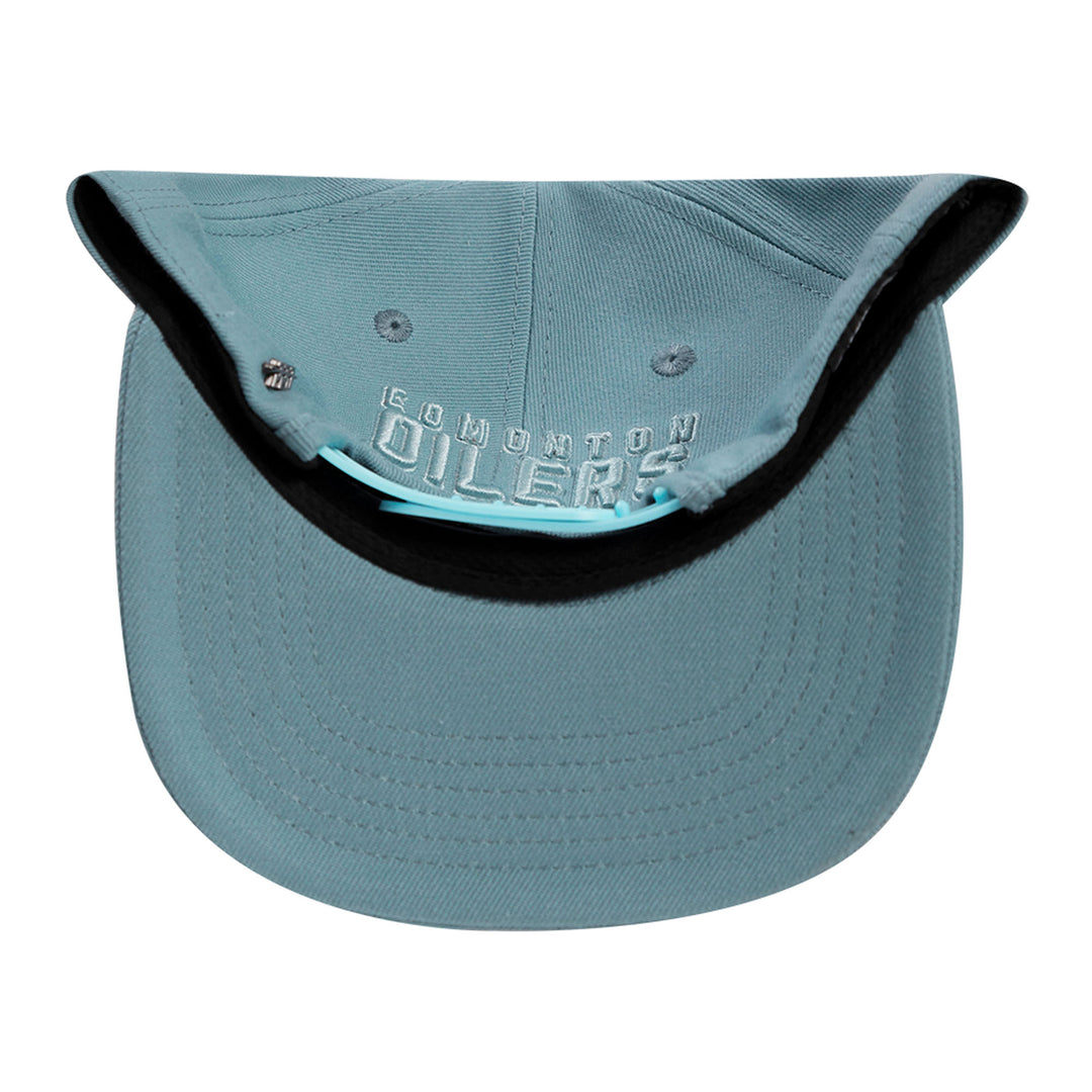 Edmonton Oilers Pro Standard Neutrals Steel Blue Wool Snapback Hat
