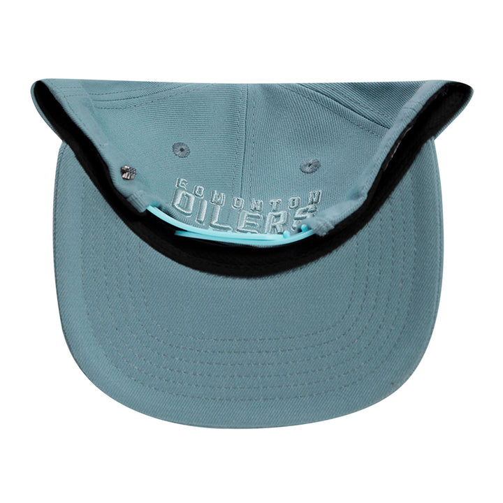 Edmonton Oilers Pro Standard Neutrals Steel Blue Wool Snapback Hat