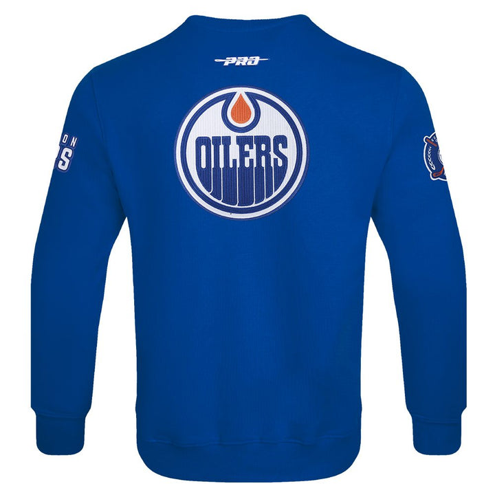 Edmonton Oilers Pro Standard City Arch Blue Crewneck Sweatshirt