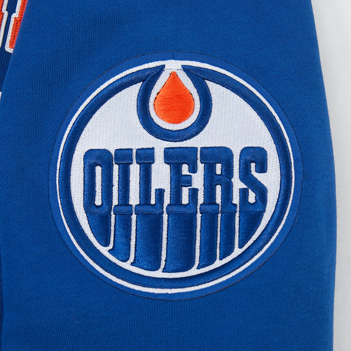 Edmonton Oilers Pro Standard City Arch Blue Quarter-Zip Sweatshirt