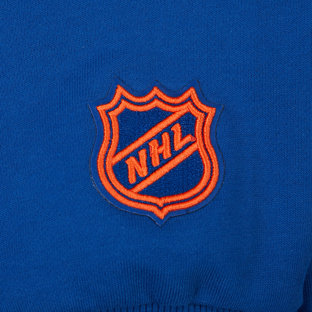 Edmonton Oilers Pro Standard City Arch Blue Quarter-Zip Sweatshirt