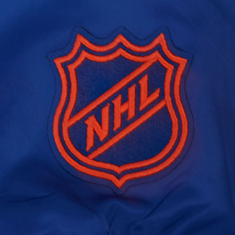 Edmonton Oilers Pro Standard City Arch Blue Satin Jacket