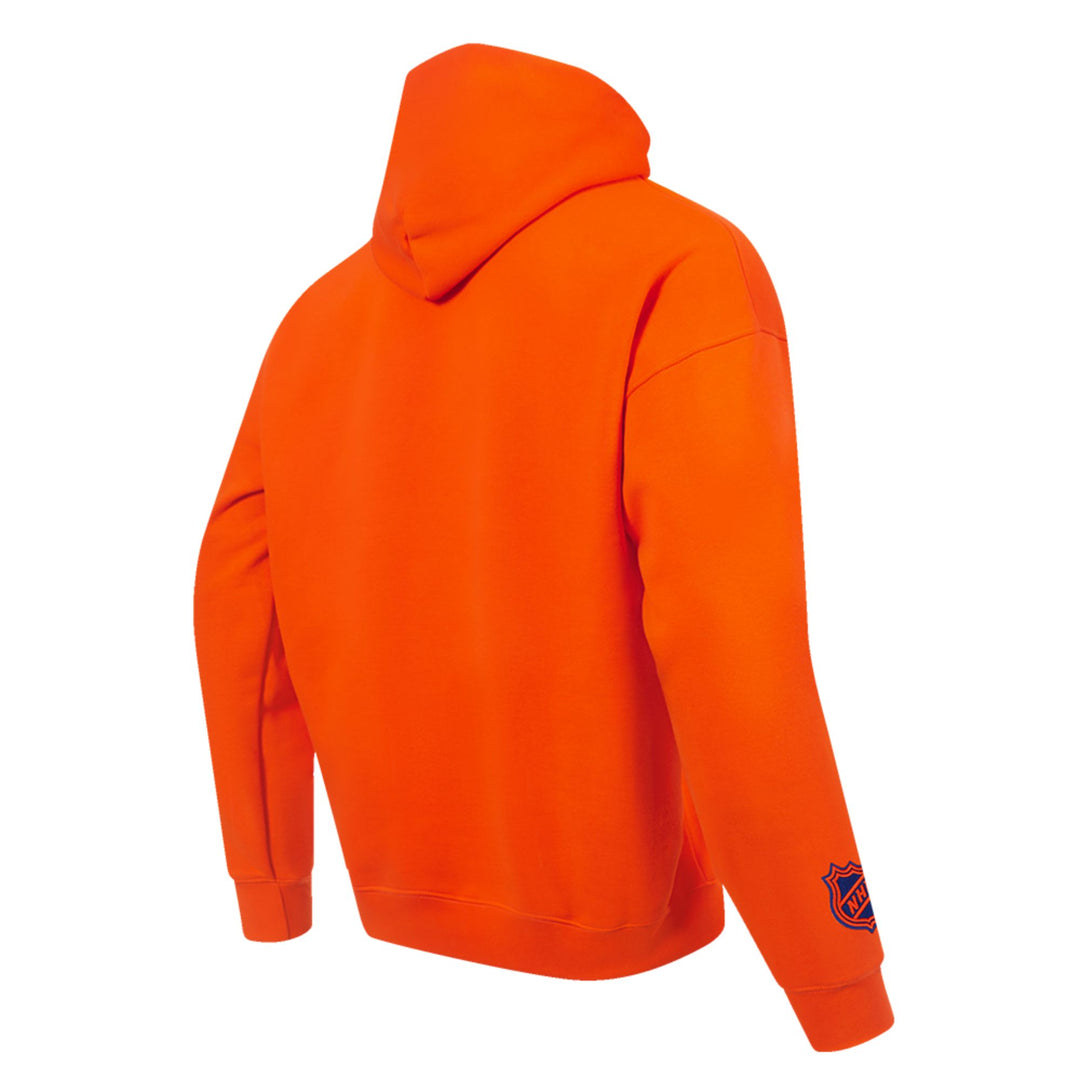 Edmonton Oilers Pro Standard Classic Icon Orange Drop Shoulder Hoodie