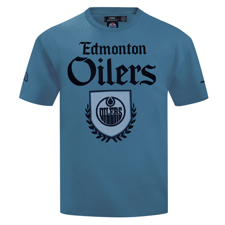 Edmonton Oilers Pro Standard Country Club Blue Drop Shoulder T-Shirt