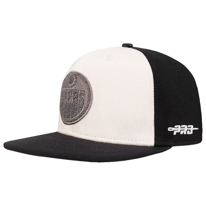 Edmonton Oilers Pro Standard Cream French Terry Wool Blend Snapback Hat