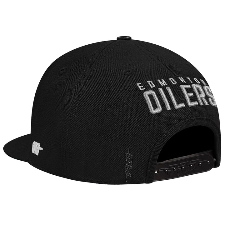Edmonton Oilers Pro Standard Cream French Terry Wool Blend Snapback Hat