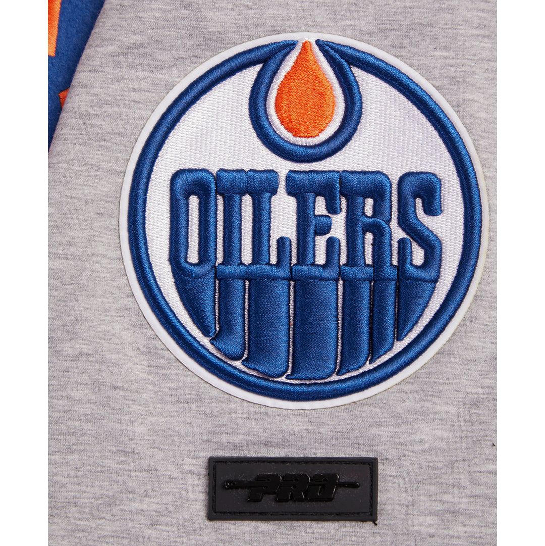 Edmonton Oilers Pro Standard Crest Emblem Heather Grey T-Shirt