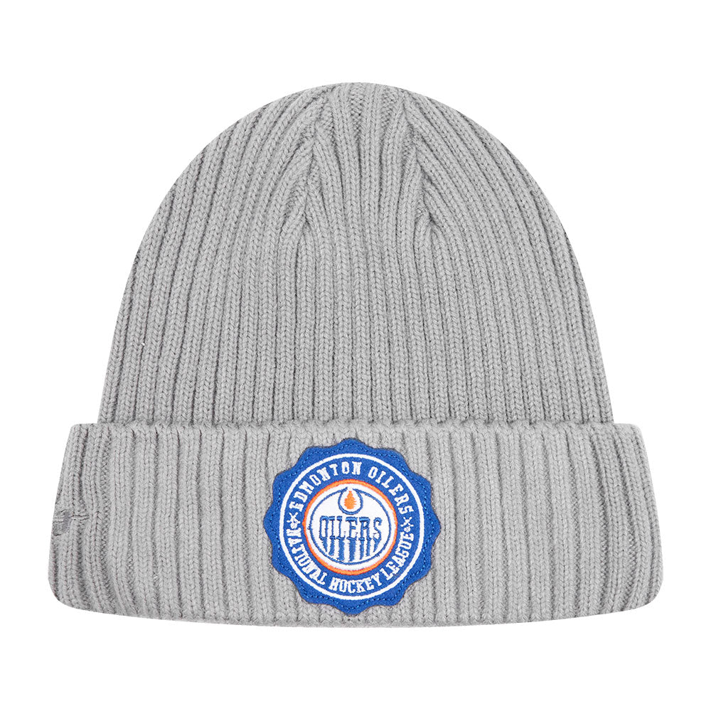 Edmonton Oilers Pro Standard Crest Emblem Grey Toque