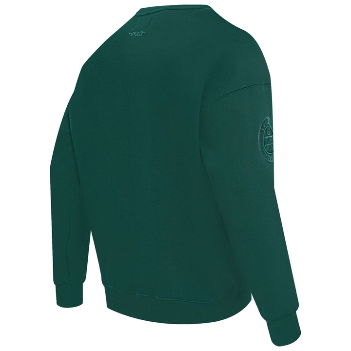 Edmonton Oilers Pro Standard Drop Shoulder Forest Green Crewneck Sweatshirt