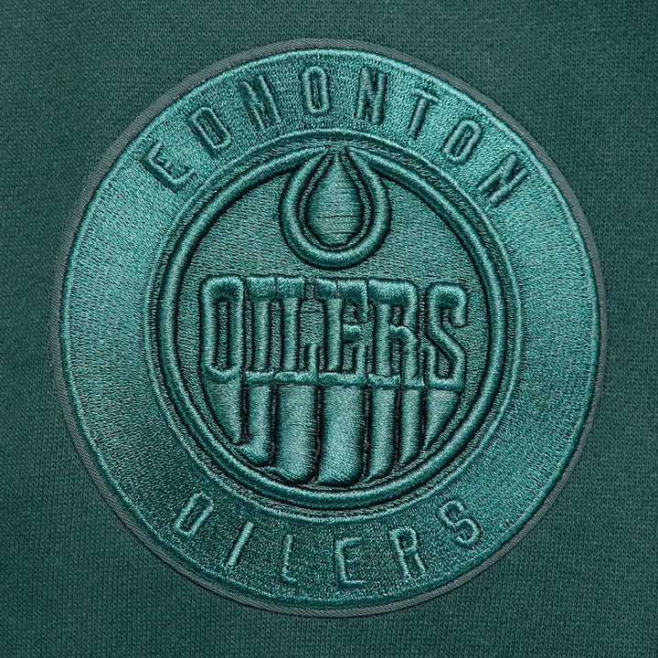 Edmonton Oilers Pro Standard Drop Shoulder Forest Green Crewneck Sweatshirt