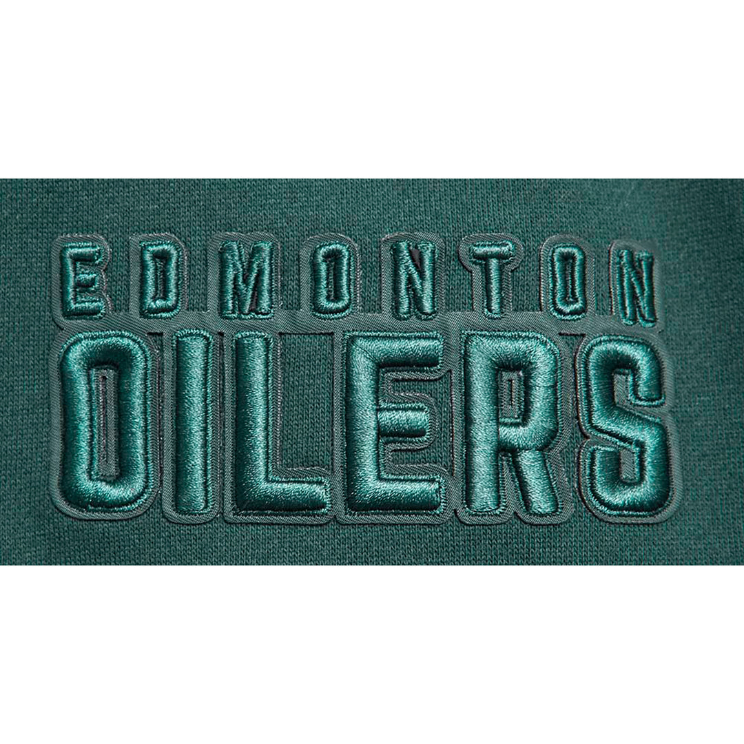 Edmonton Oilers Pro Standard Drop Shoulder Forest Green Crewneck Sweatshirt