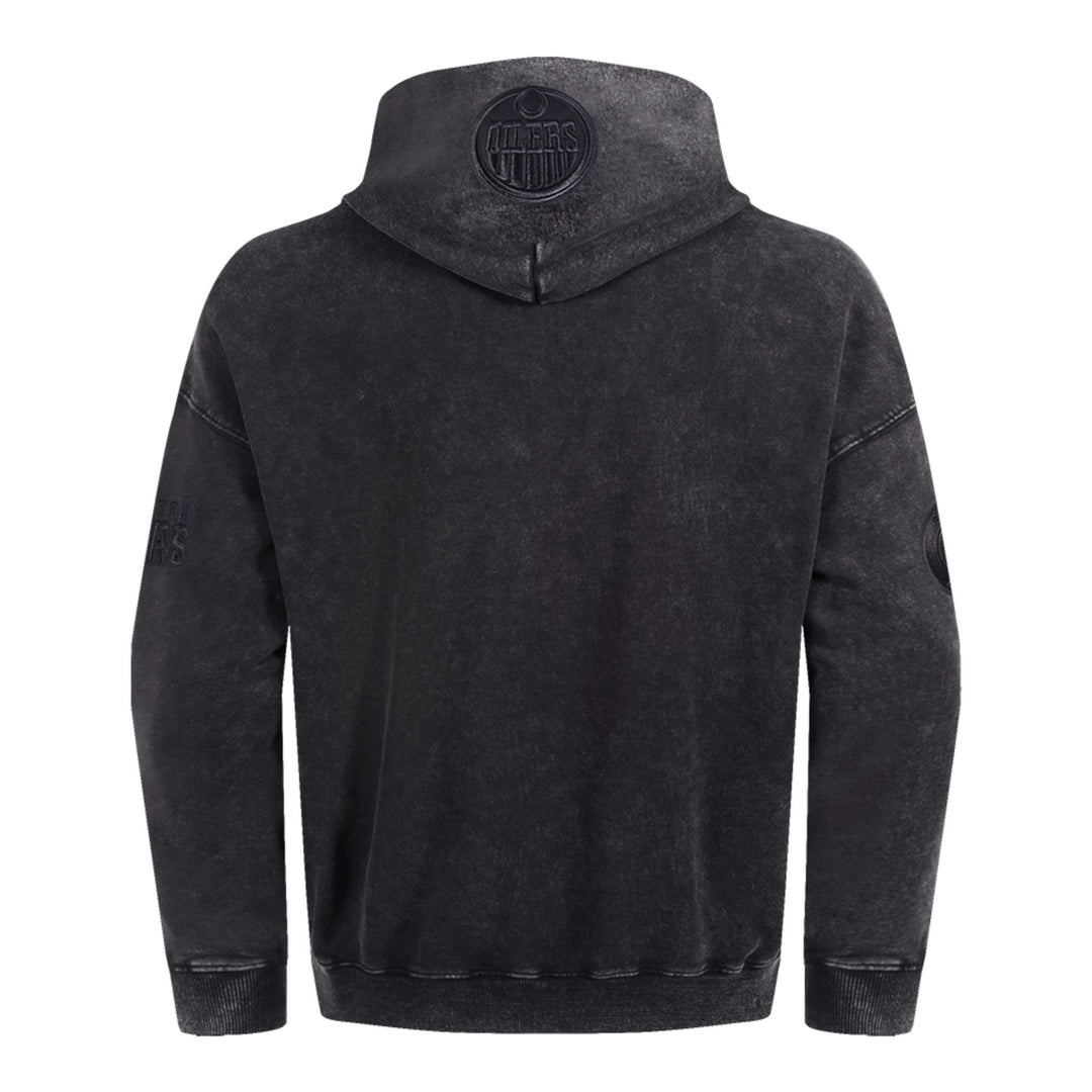Edmonton Oilers Pro Standard Enzyme Wash Grey Drop Shoulder Hoodie