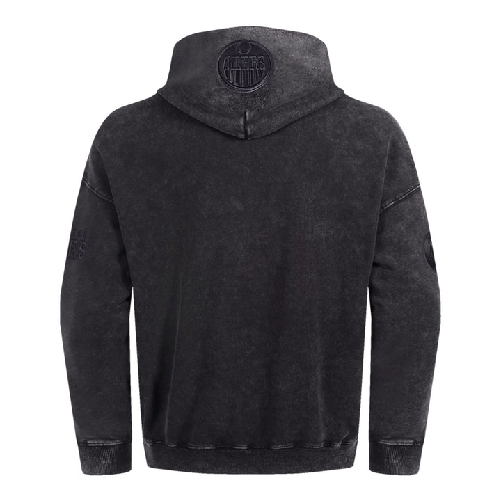 Edmonton Oilers Pro Standard Enzyme Wash Grey Drop Shoulder Hoodie