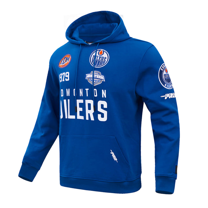 Edmonton Oilers Pro Standard Fast Lane Blue Hoodie