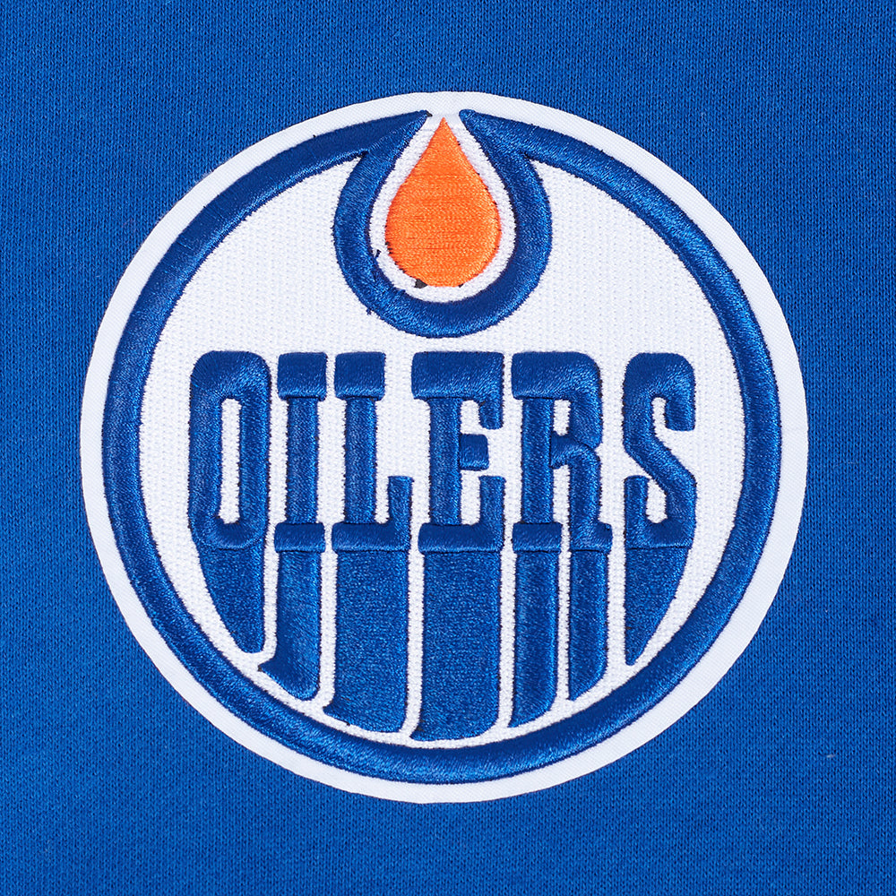Edmonton Oilers Pro Standard Living Large Blue Drop Shoulder Hoodie
