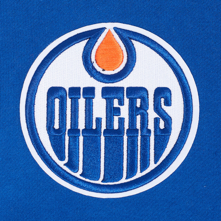 Edmonton Oilers Pro Standard Living Large Blue Drop Shoulder Hoodie