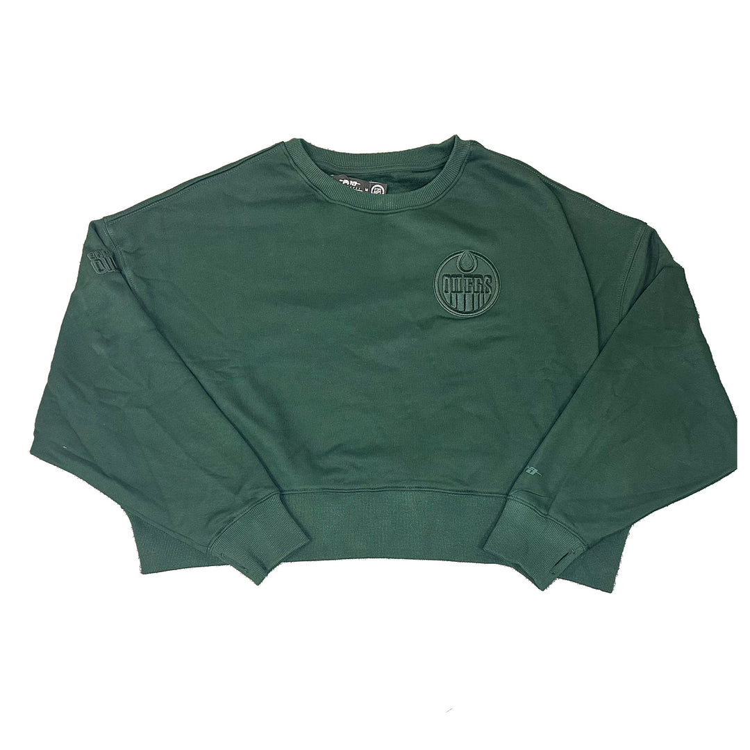 Edmonton Oilers Women's Pro Standard Forest Green Crewneck Sweatshirt