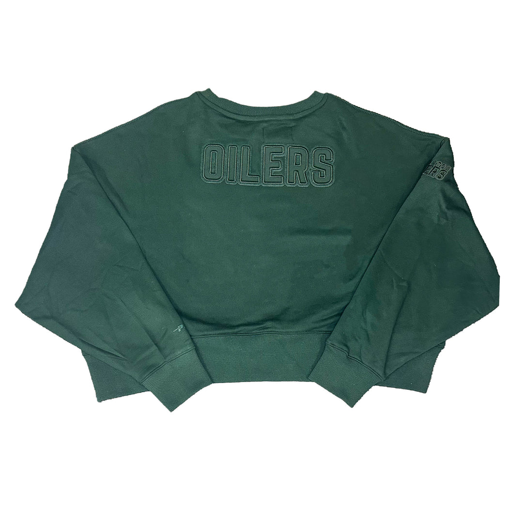 Edmonton Oilers Women's Pro Standard Forest Green Crewneck Sweatshirt