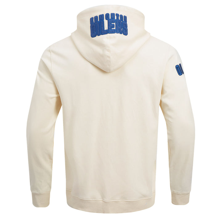 Edmonton Oilers Pro Standard Triple Tonal Cream Full-Zip Hoodie