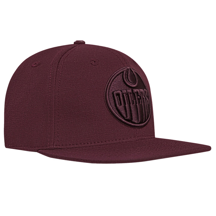 Edmonton Oilers Pro Standard Wine Wool Snapback Hat