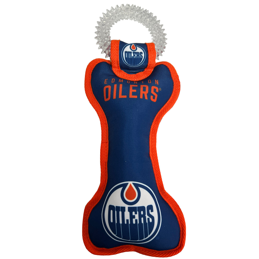 Edmonton Oilers Dental Ring Bone Dog Toy