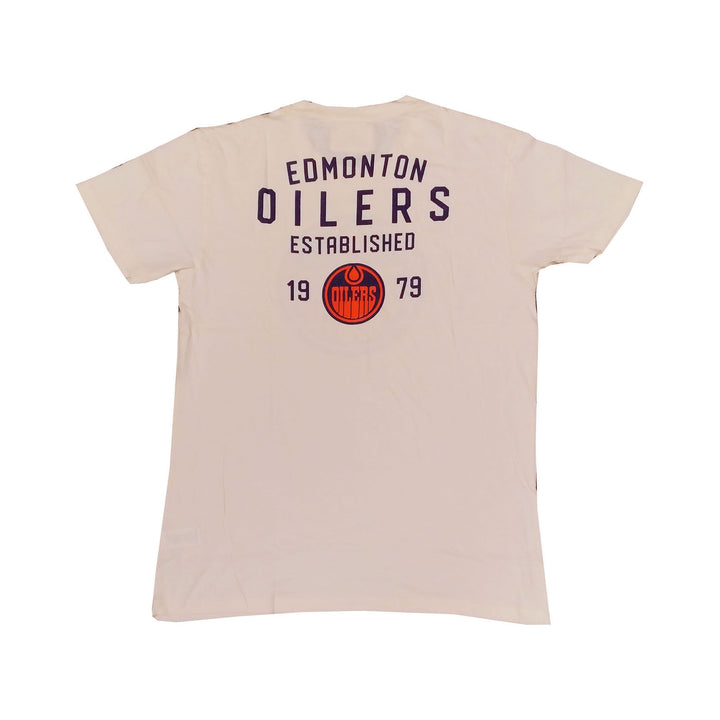 Edmonton Oilers Brass Tacks Alternate Logo Cream T-Shirt
