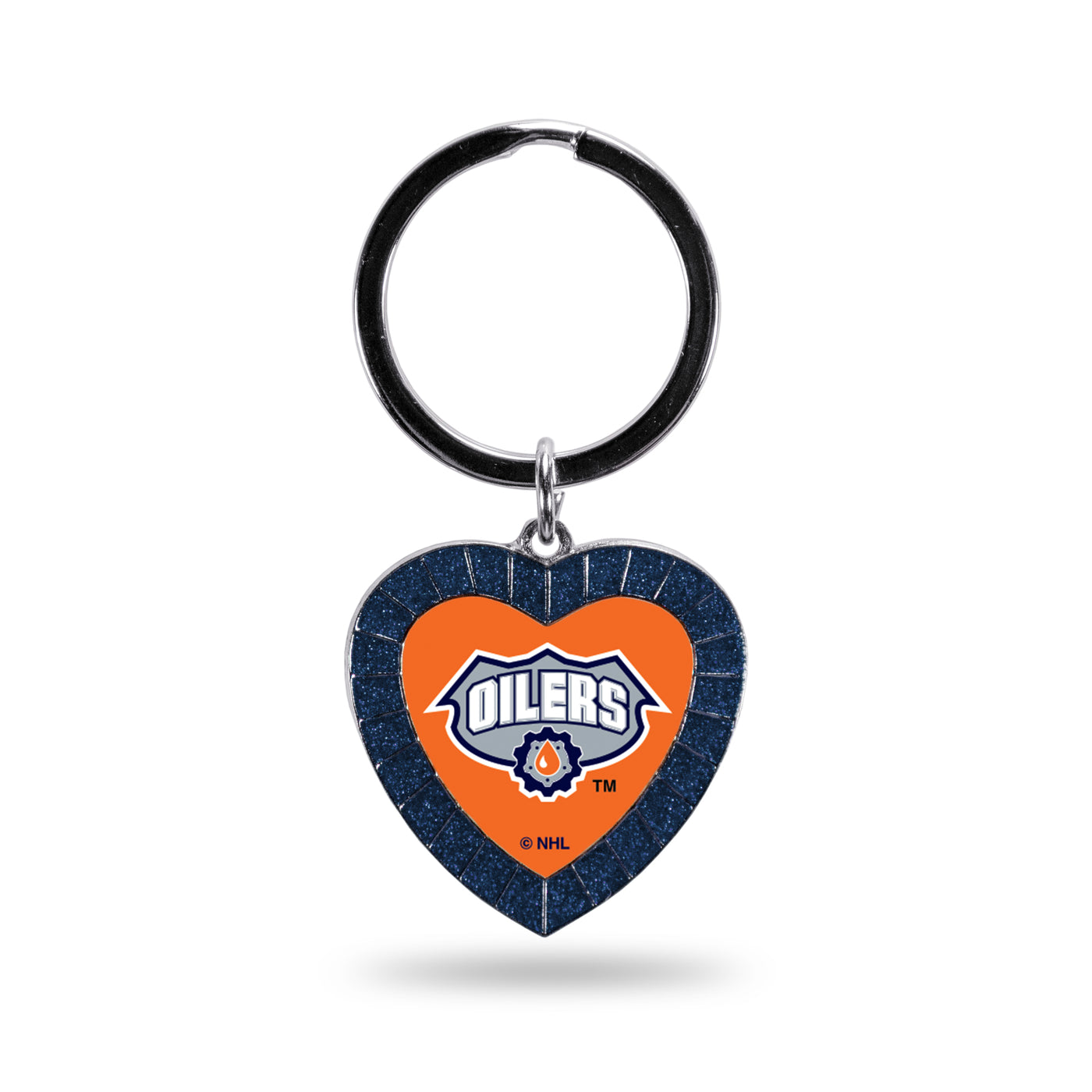 Edmonton Oilers Reverse Retro Heart Keychain