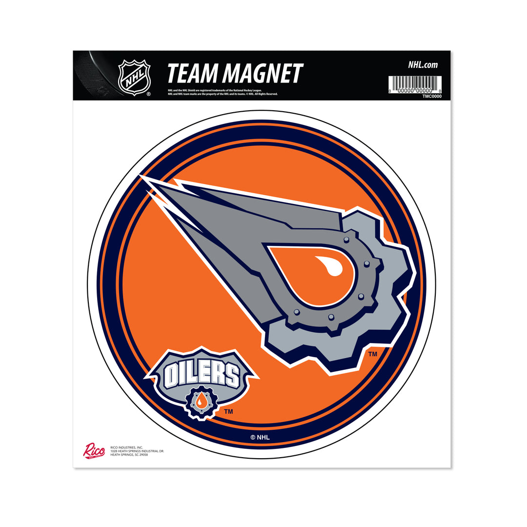 Edmonton Oilers Reverse Retro Larger Circle Magnet