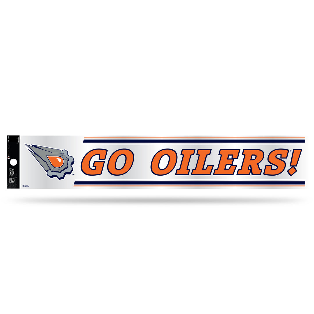 Edmonton Oilers Reverse Retro 3" x 16" Tailgate Decal