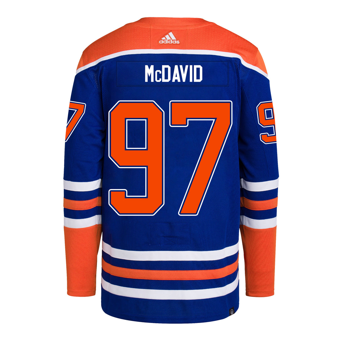 Men's Edmonton Oilers Connor McDavid adidas White Away Authentic