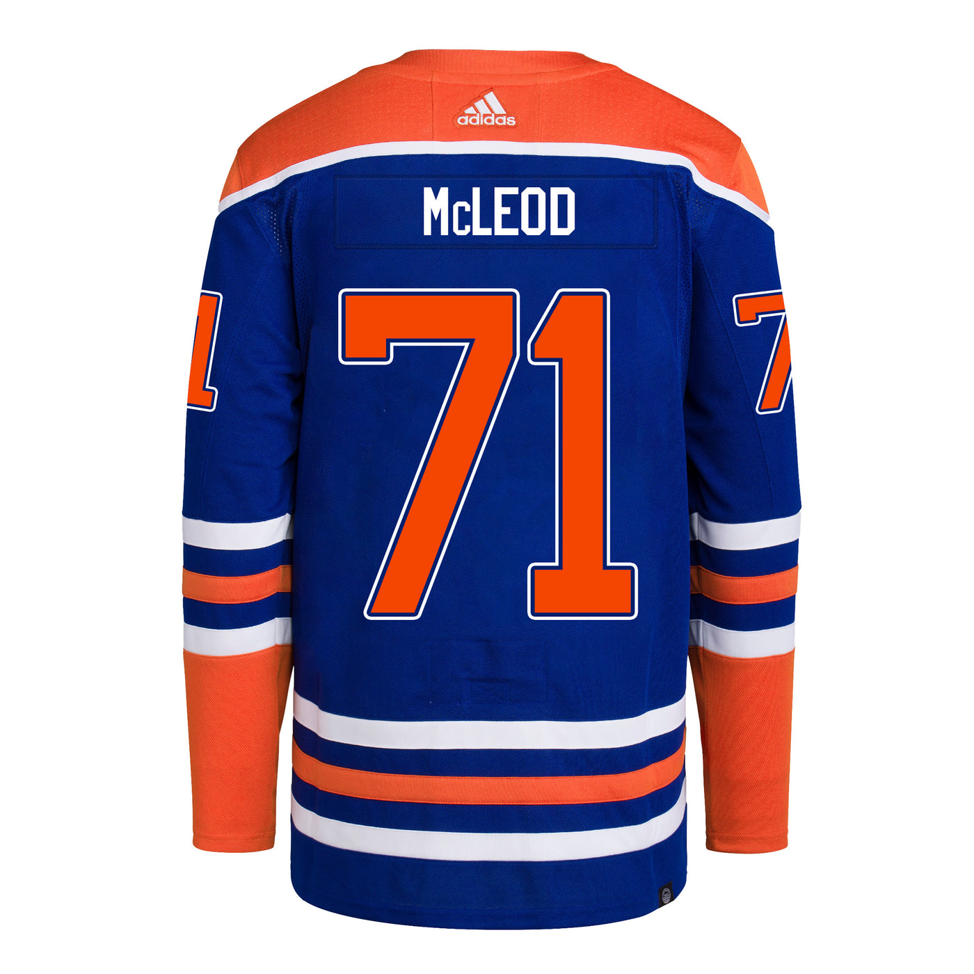 Ryan McLeod Edmonton Oilers adidas Primegreen Authentic Royal Blue Home Jersey
