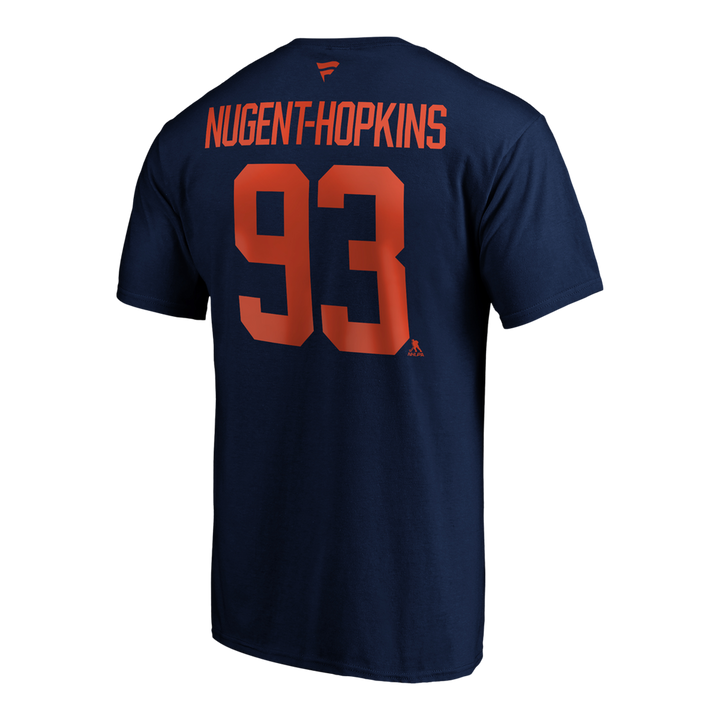 Ryan Nugent-Hopkins Edmonton Oilers Stack Name & Number T-Shirt