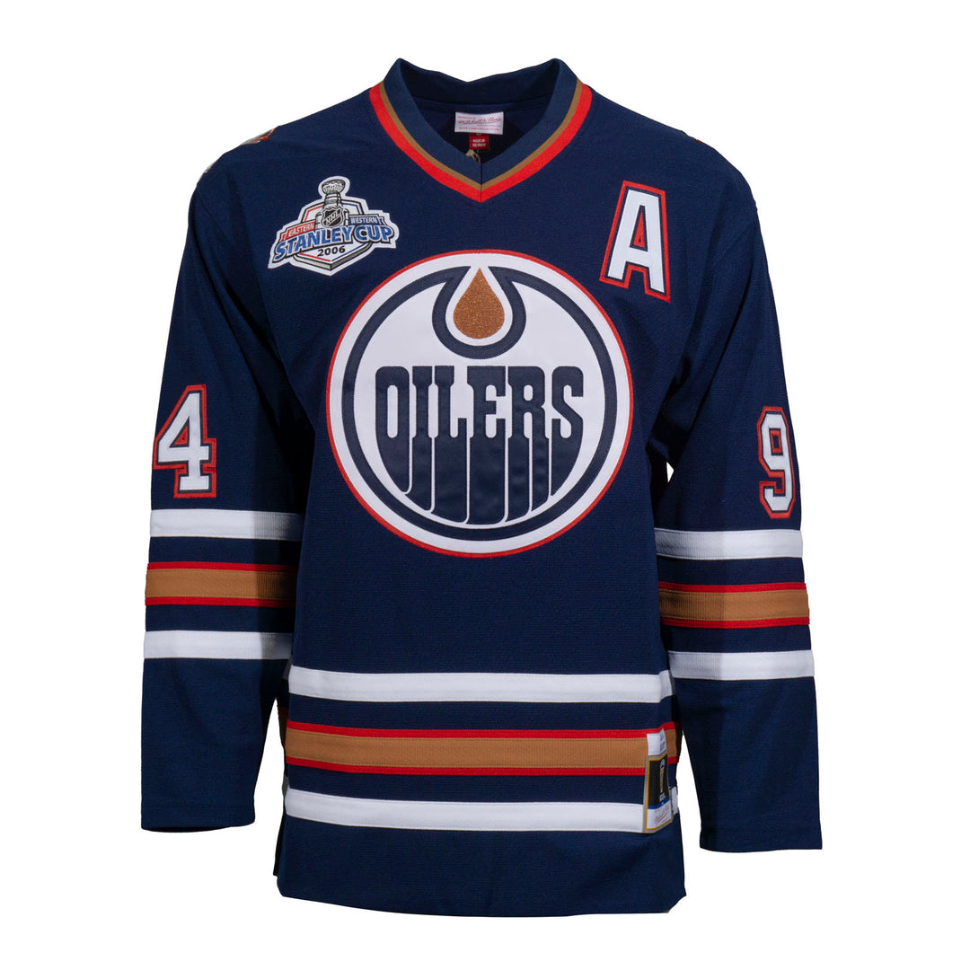 Ryan Smyth Edmonton Oilers Mitchell & Ness 2005-06 Blue Line Retro Navy Jersey